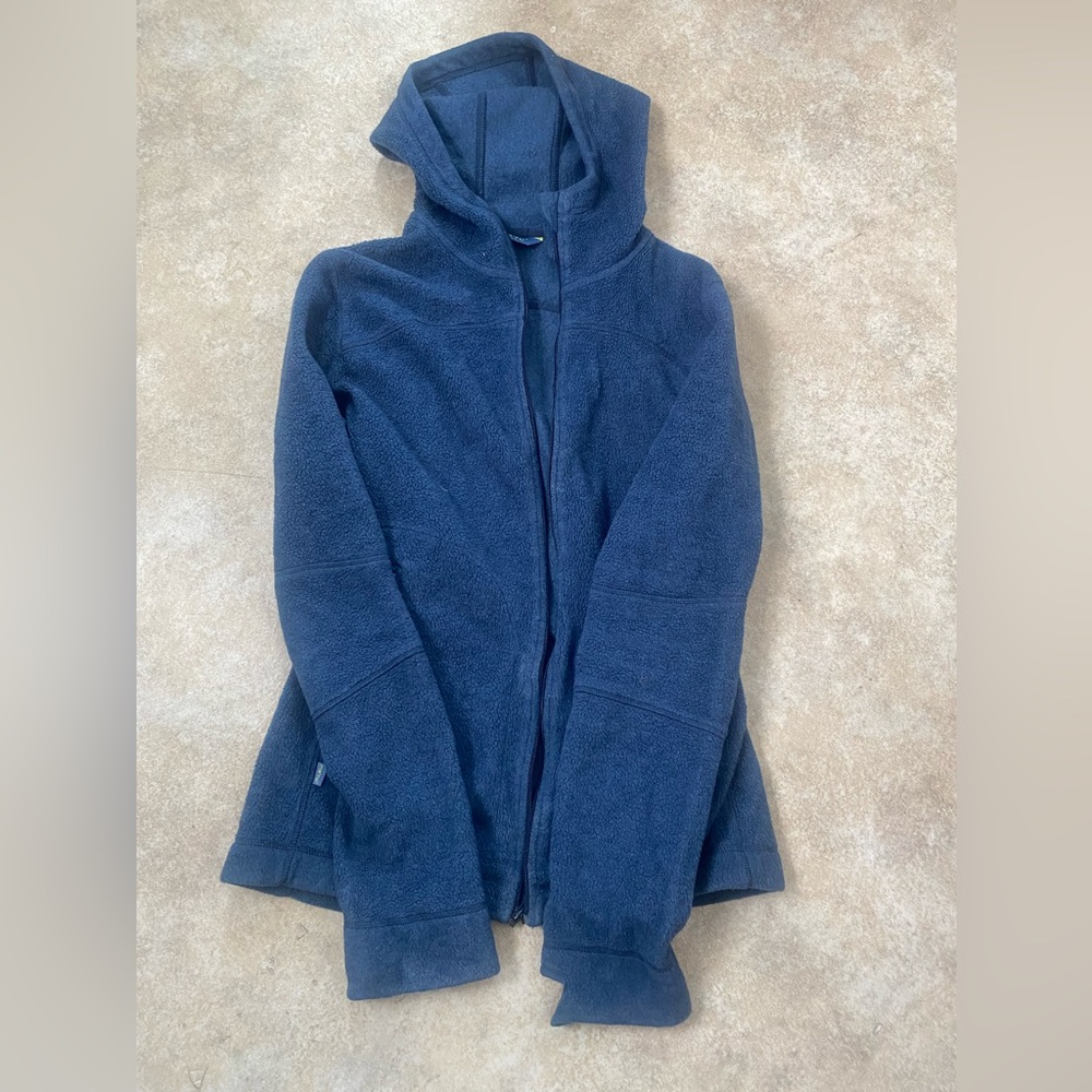 Meru Navy Blue Fleece Jacket Size 40D/46 - Broken Zipper - Discounted for Repair